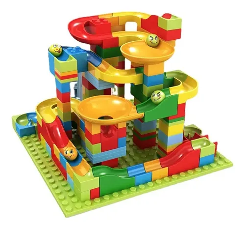 JUGUETE TOBOGAN DE PELOTAS BLOQUES  CONSTRUCCION - 1