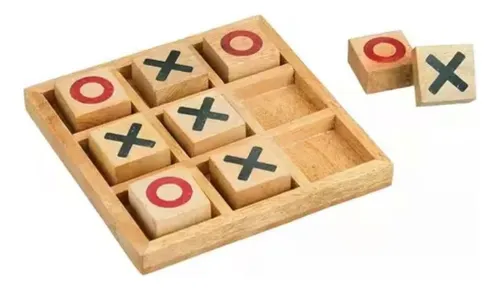JUEGO 3 EN RAYA DE MADERA NATURAL INTERACTIVO - 1