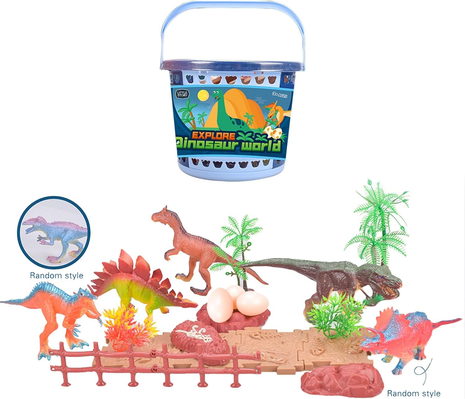 SET MUNDO DE DINOSAURIOS CON JUGUETES - 2