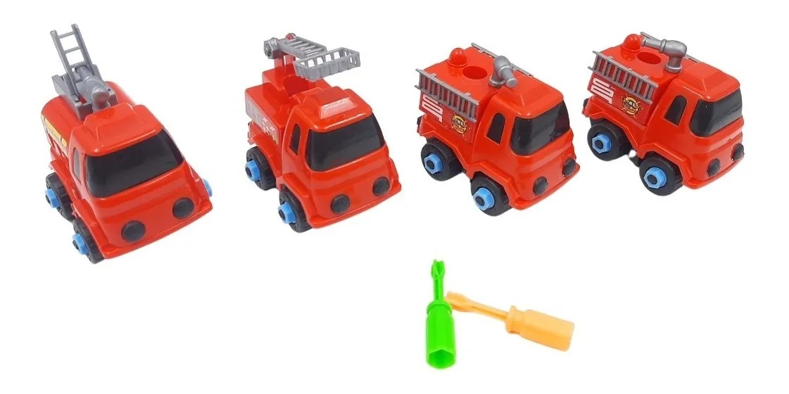 PACK DE AUTITOS DE BOMBERO DE JUGUETE - 2