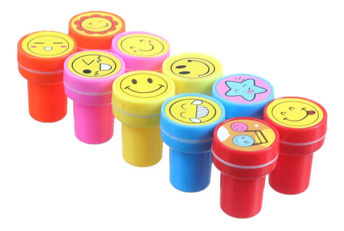 SET 10 TIMBRES SELLOS CARITAS - 1