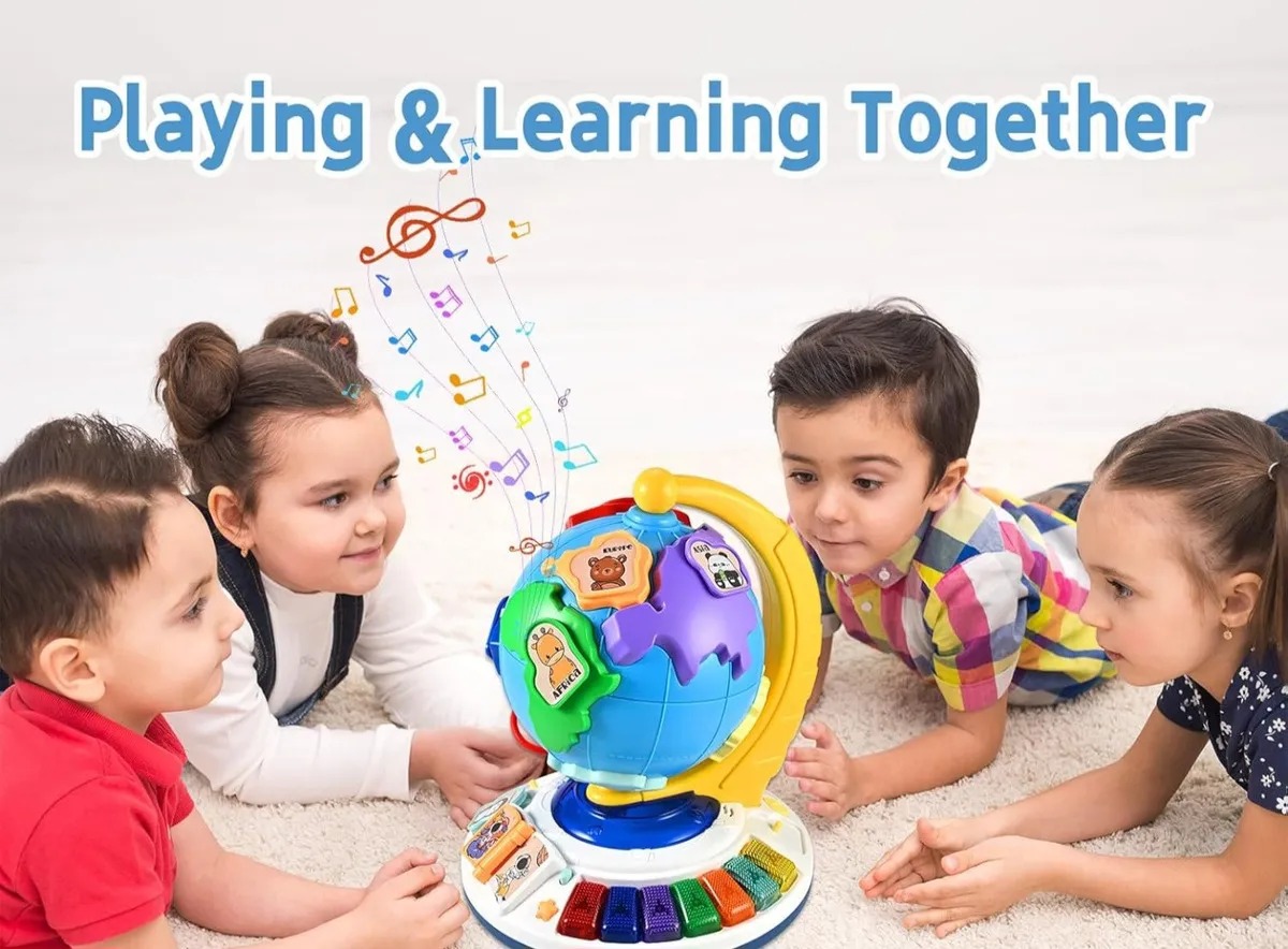 GLOBO TERRAQUEO EDUCATIVO PARA NIÑOS CON LUCES - 2