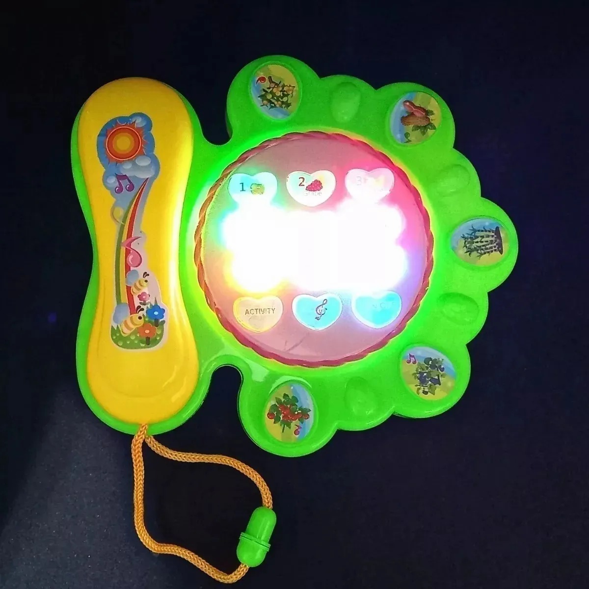 TELEFONO DIDACTICO CON SONIDO PARA NIÑOS MULTICOLOR - 2