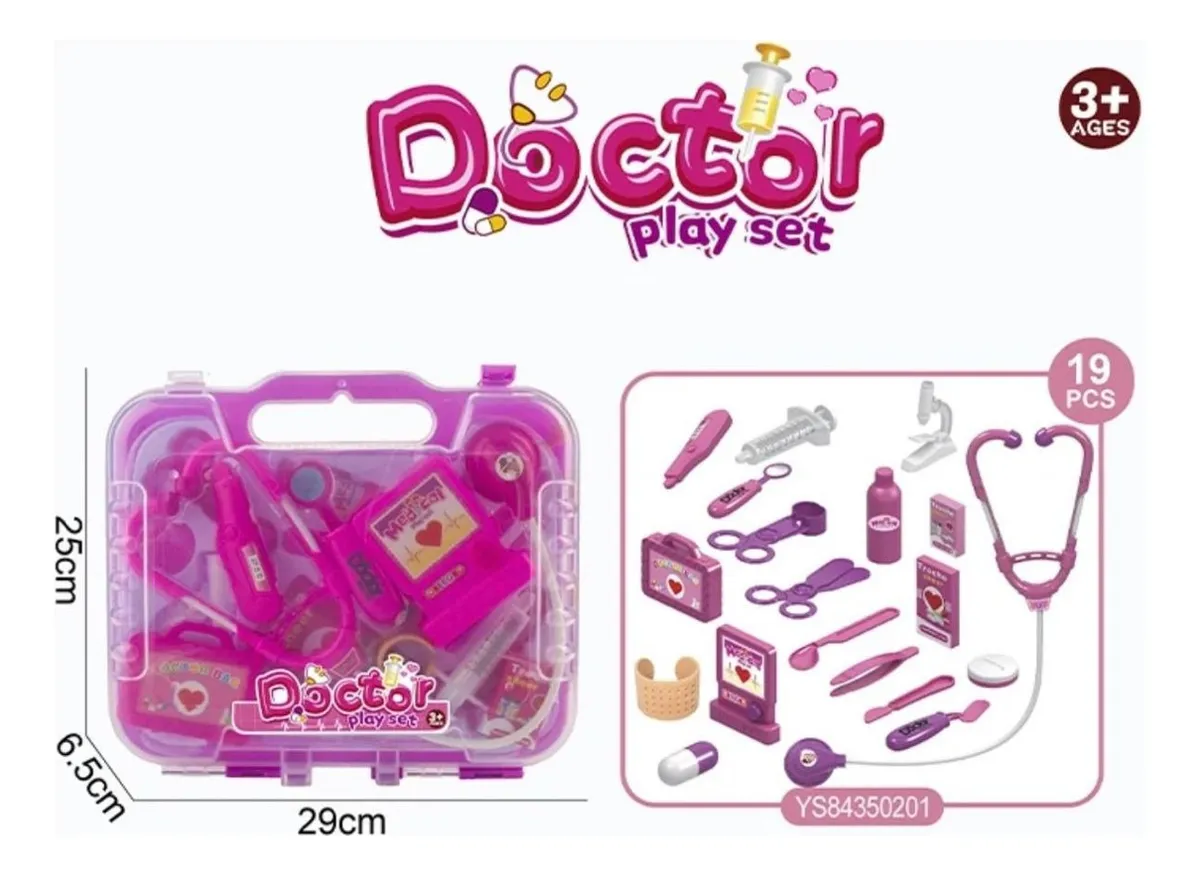 SET DOCTOR DE JUGUETE MALETA DE ROLES - 4