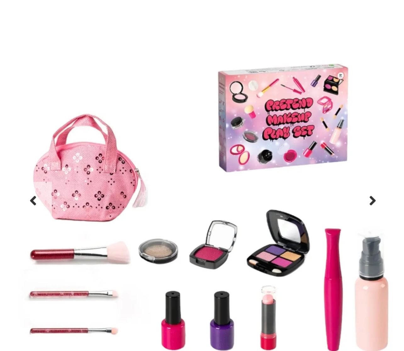 SET DE MAQUILLAJE DE JUGUETE PARA NIÑAS Y ACCESORIOS - 1