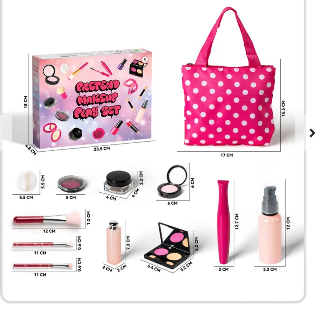 SET DE MAQUILLAJE DE JUGUETE PARA NIÑAS Y ACCESORIOS - 2