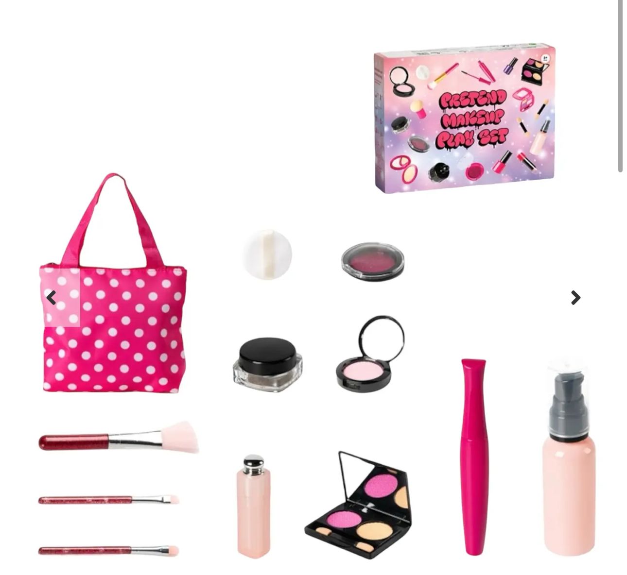 SET DE MAQUILLAJE DE JUGUETE PARA NIÑAS Y ACCESORIOS - 3