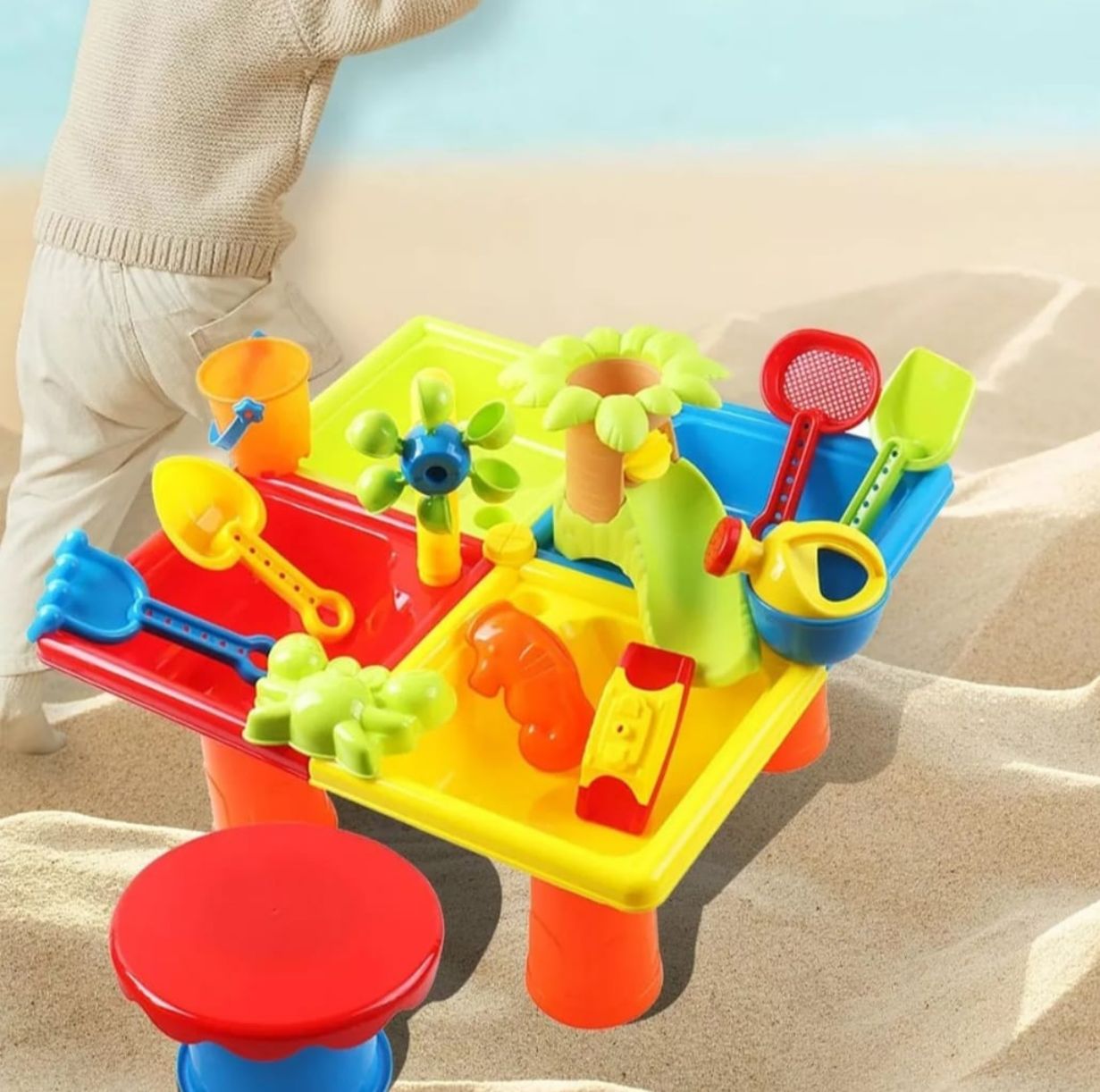 MESA DE ARENA JUEGO DE PLAYA PARA NIÑOS VERANO - 2