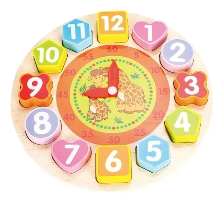 JUGUETE DIDACTICO, RELOJ DE ENSEÑANZA PARA NIÑOS ARMABLES - 4