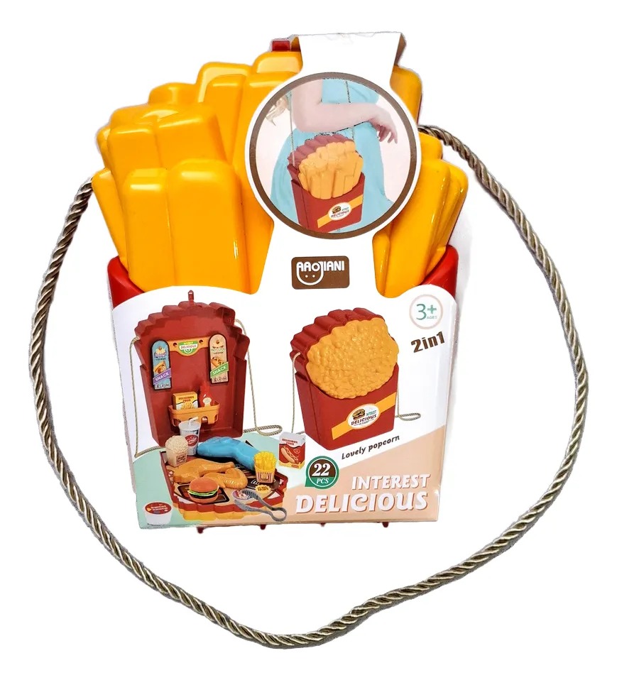 SET DE COMIDA RAPIDA 21 EN 1 JUGUETE PORTATIL - 1
