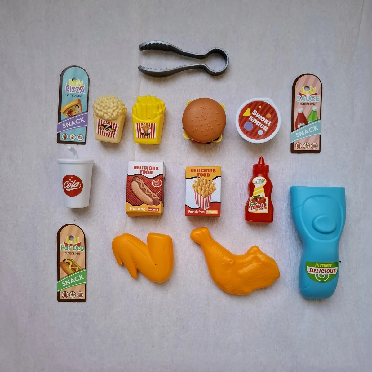 SET DE COMIDA RAPIDA 21 EN 1 JUGUETE PORTATIL - 3