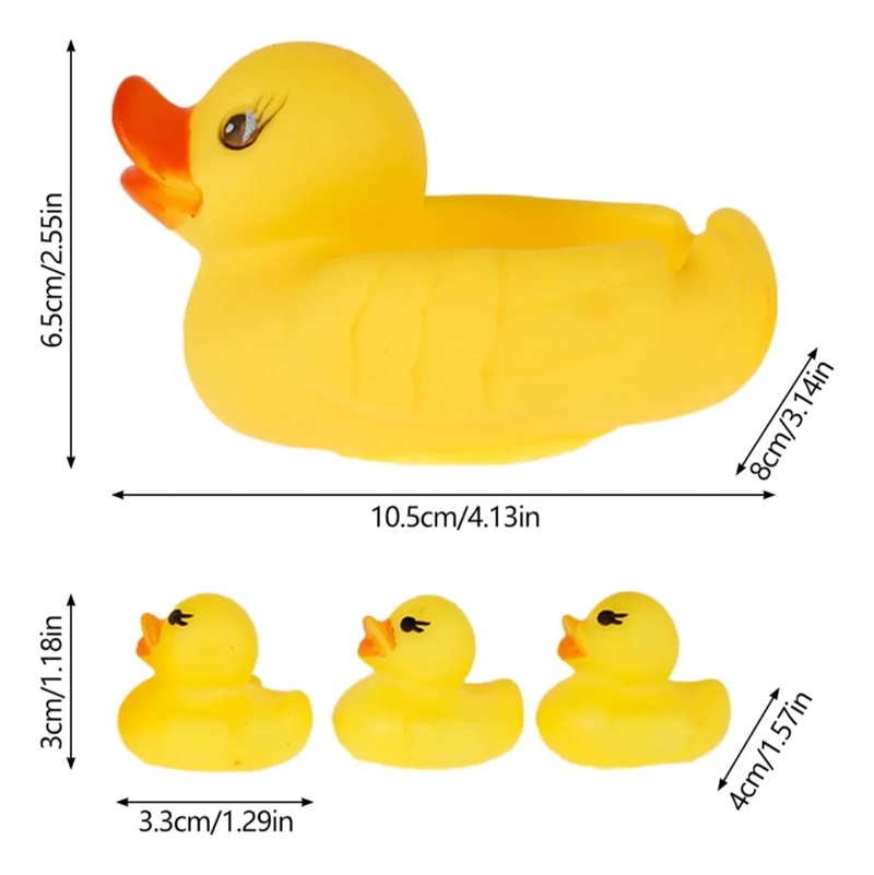 SET PATITOS DE HULE PARA EL BAÑO NIÑOS (4 UNIDADES) - 2