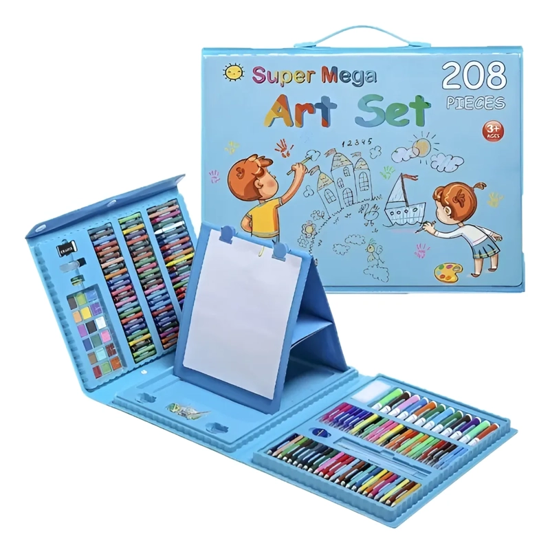 PIEZAS DE ARTE PARA NIÑOS KIT SET DE DIBUJO PORTATIL - 1