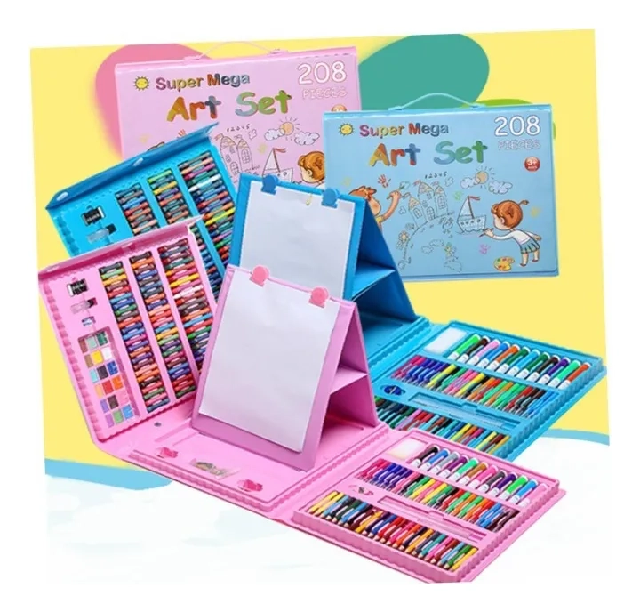 PIEZAS DE ARTE PARA NIÑOS KIT SET DE DIBUJO PORTATIL - 2