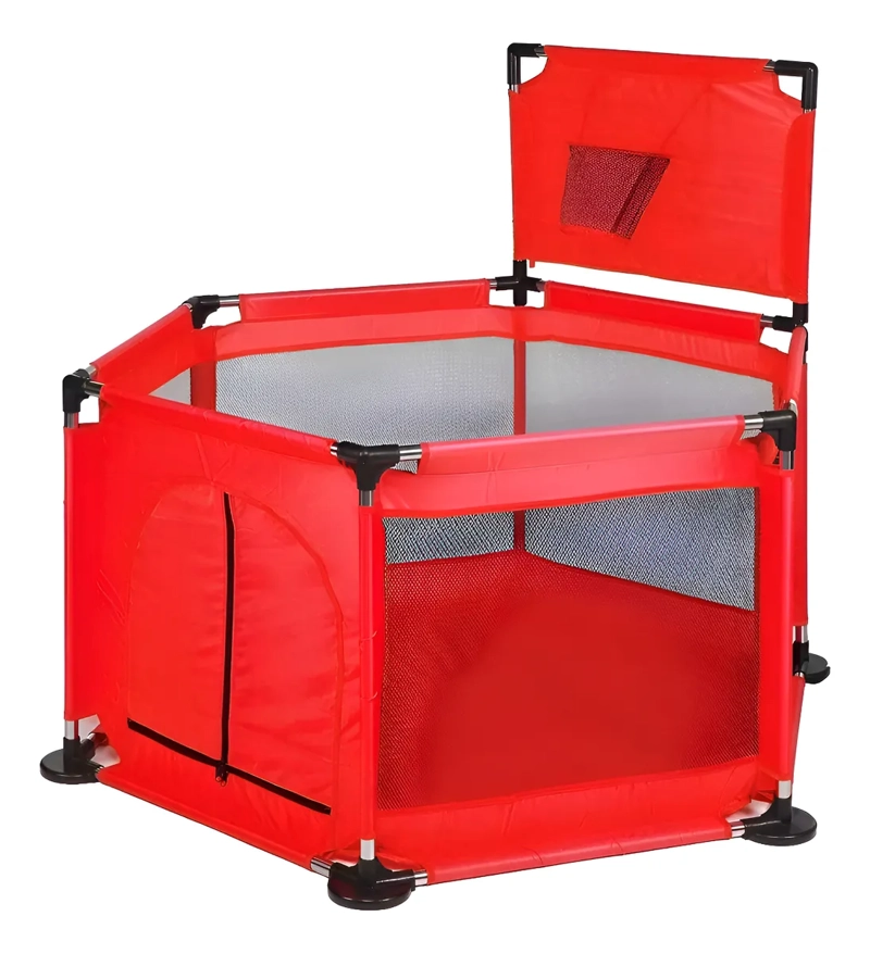 CORRAL PISCINA PELOTAS ESTIMULACION BEBES CON BARANDAS - 1