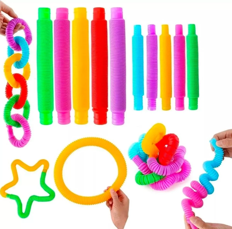 6 POP IT TUBE - POP IT TUBO 6 PIEZAS COLORES SURTIDOS - 2