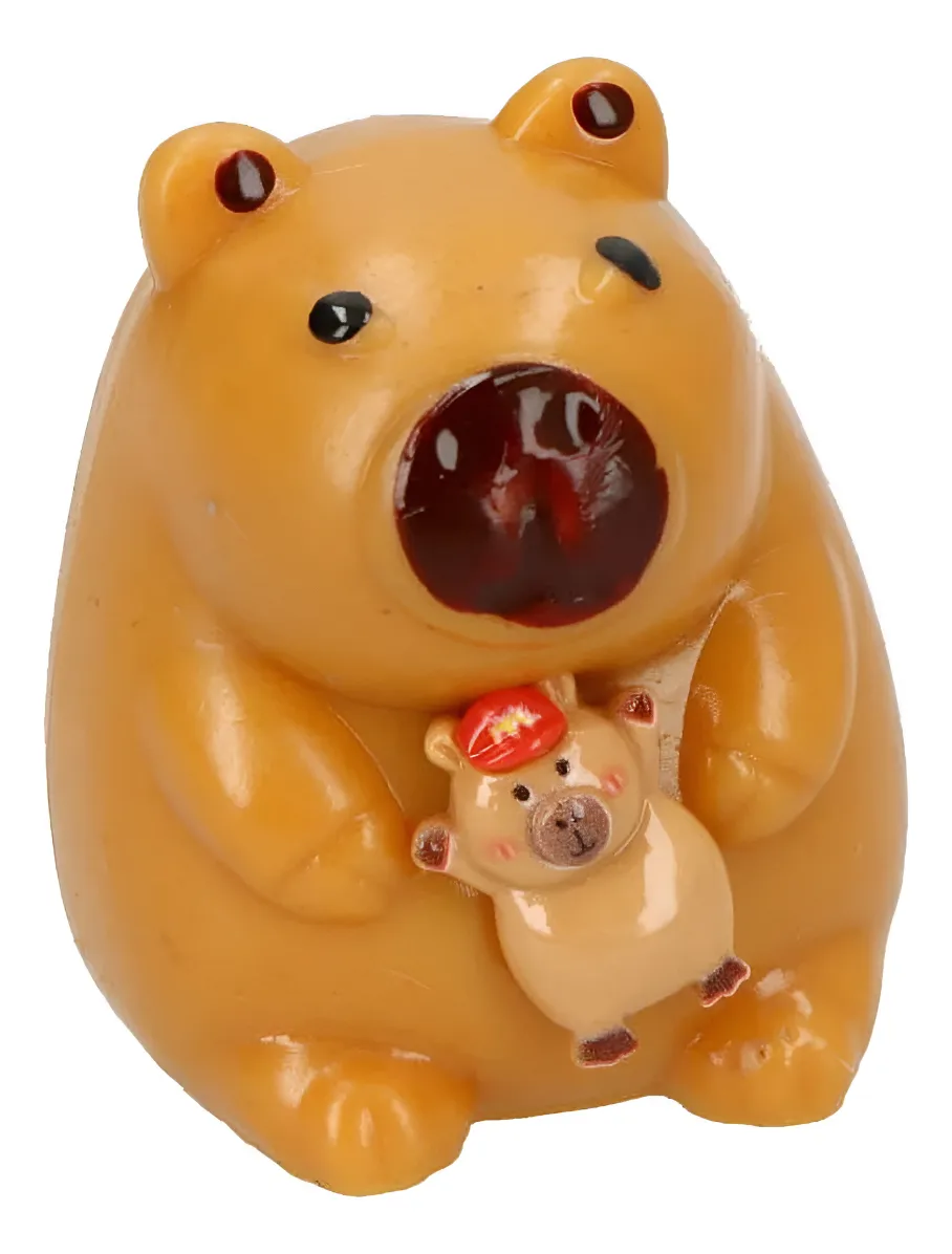 MINI SQUISHY JUGUETE CAPIBARA PEGAJOSO ULTRASUAVE - 1