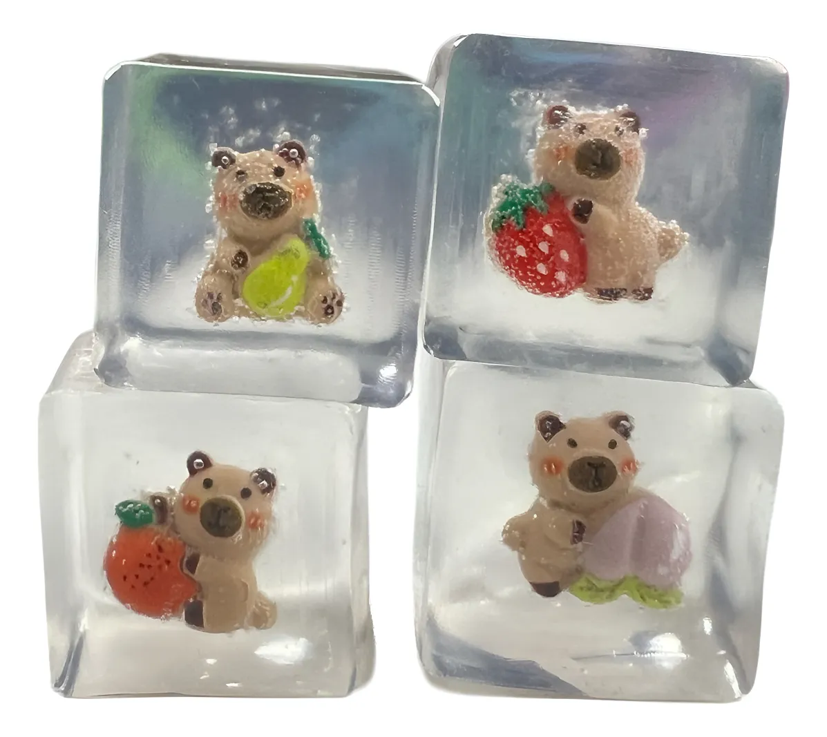 SQUISHY JUGUETE CAPIBARA PEGAJOSO FORMA HIELO - 1
