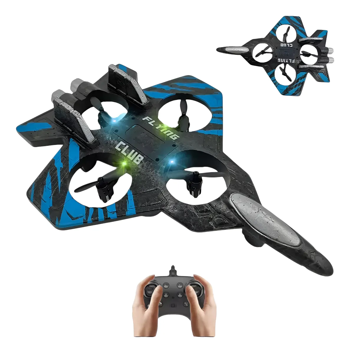 JUGUETE DRONE AVION ESPUMA PLANEADOR CONTROL REMOTO - 1