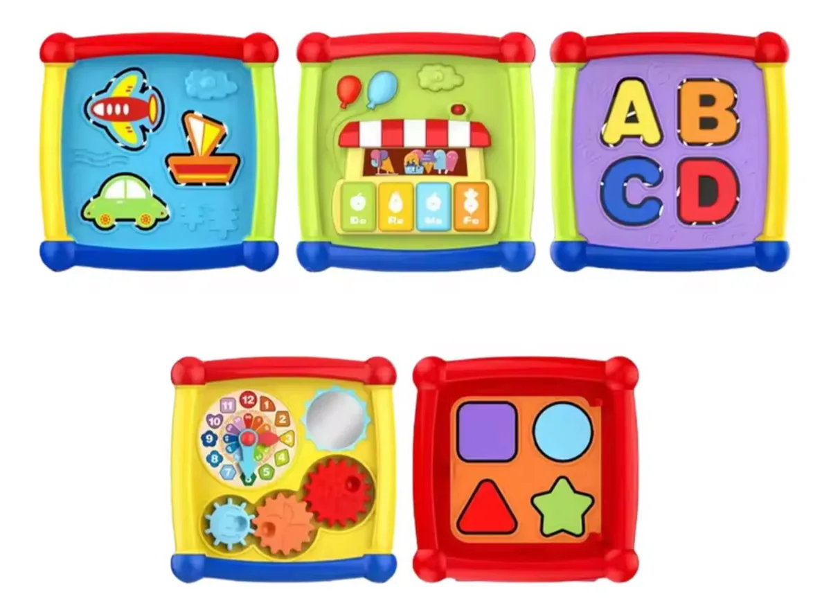 CUBO DE ENCAJE MUSICAL JUEGO INTERATIVO DIDACTICO - 1