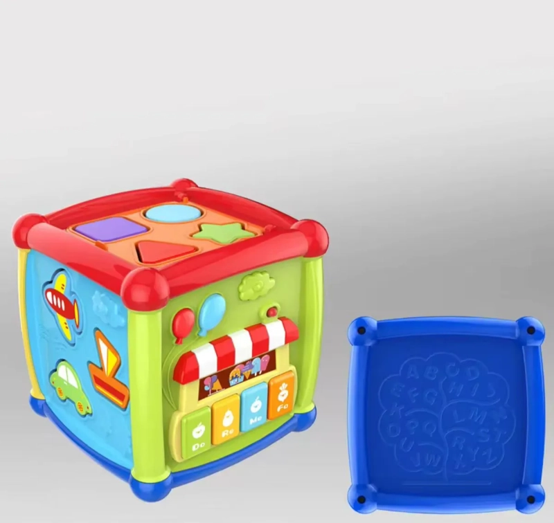 CUBO DE ENCAJE MUSICAL JUEGO INTERATIVO DIDACTICO - 2