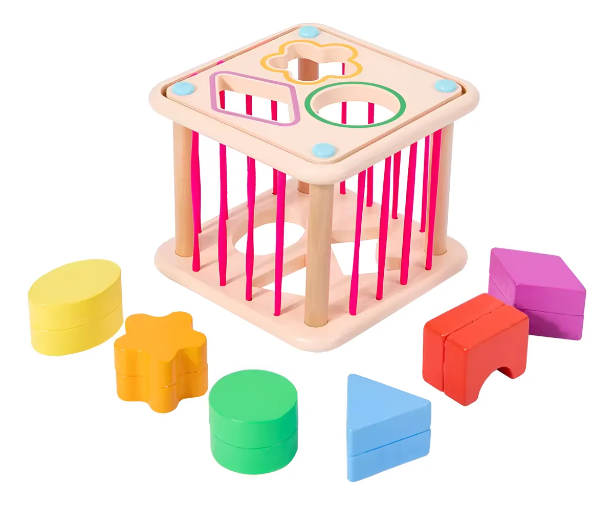 JUGUETE CLASIFICADOR INFANTIL DIDACTICO DE MADERA 3+ - 1
