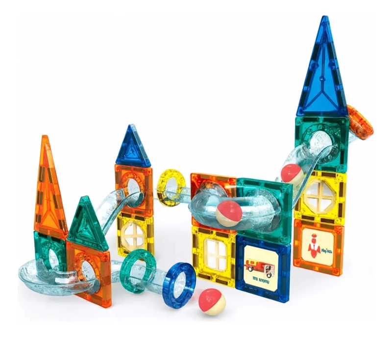 Juego Bloques Magneticos Construccion 42 Piezas Tobogan - 2