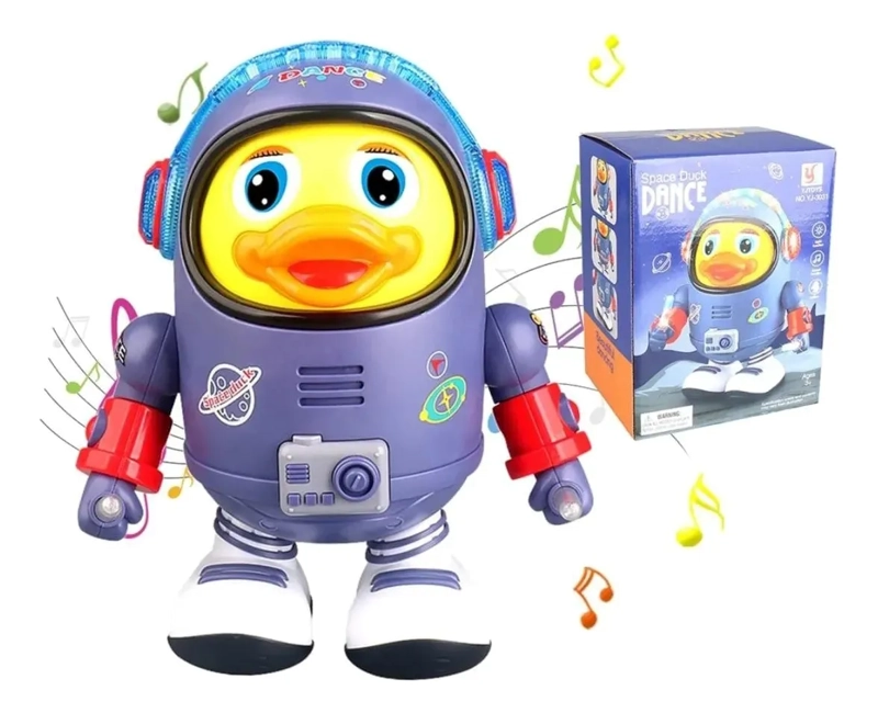 ROBOT PATO MUSICAL BAILARIN JUGUETE ELE CTRICO CON LUCES LED - 1