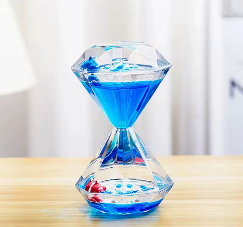 RELOJ DE ARENA SENSORIAL CON ACEITE DE COLOR - 2