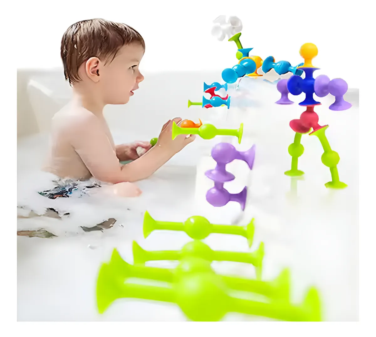 JUEGO DIDACTICO BEBES PARA EL BAÑO Y CONTEO APRENDO - 1