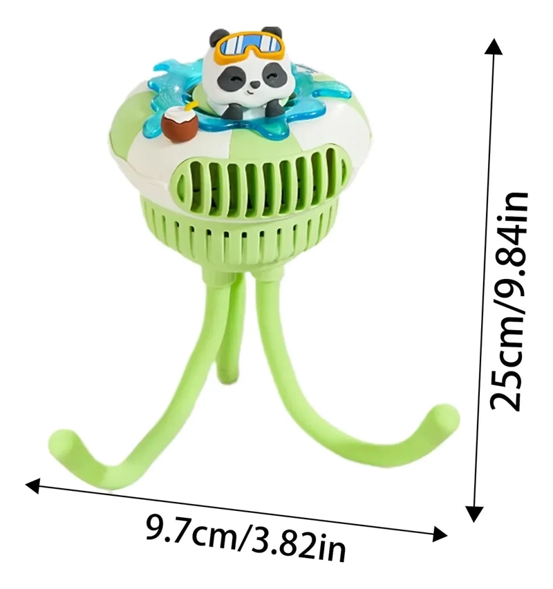 MINI VENTILADOR USB PORTATIL RECARGABLE COCHE BEBES PASEO - 3