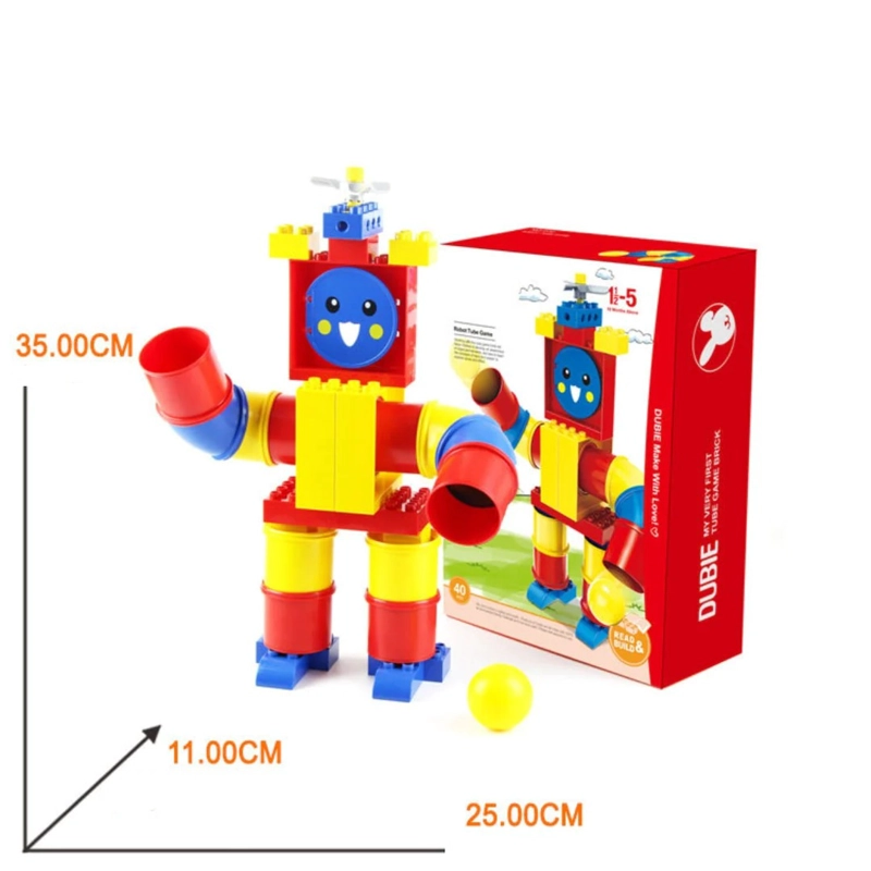 ROBOT ARMABLE JUEGO DE CONSTRUCCION BLOQUES TUBERIAS - 2