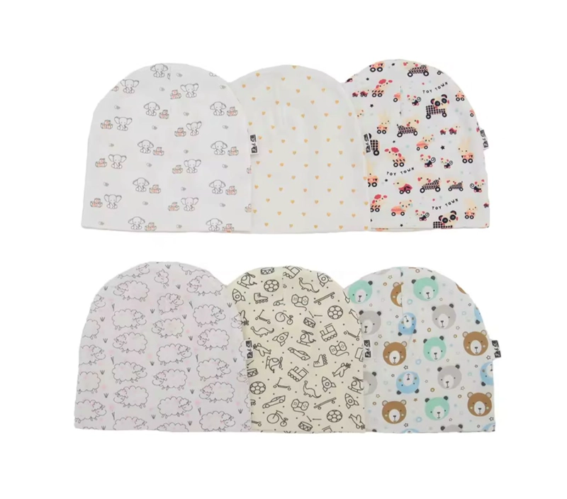PACK 5 GORROS DE ALGODON PARA BEBE S - 1