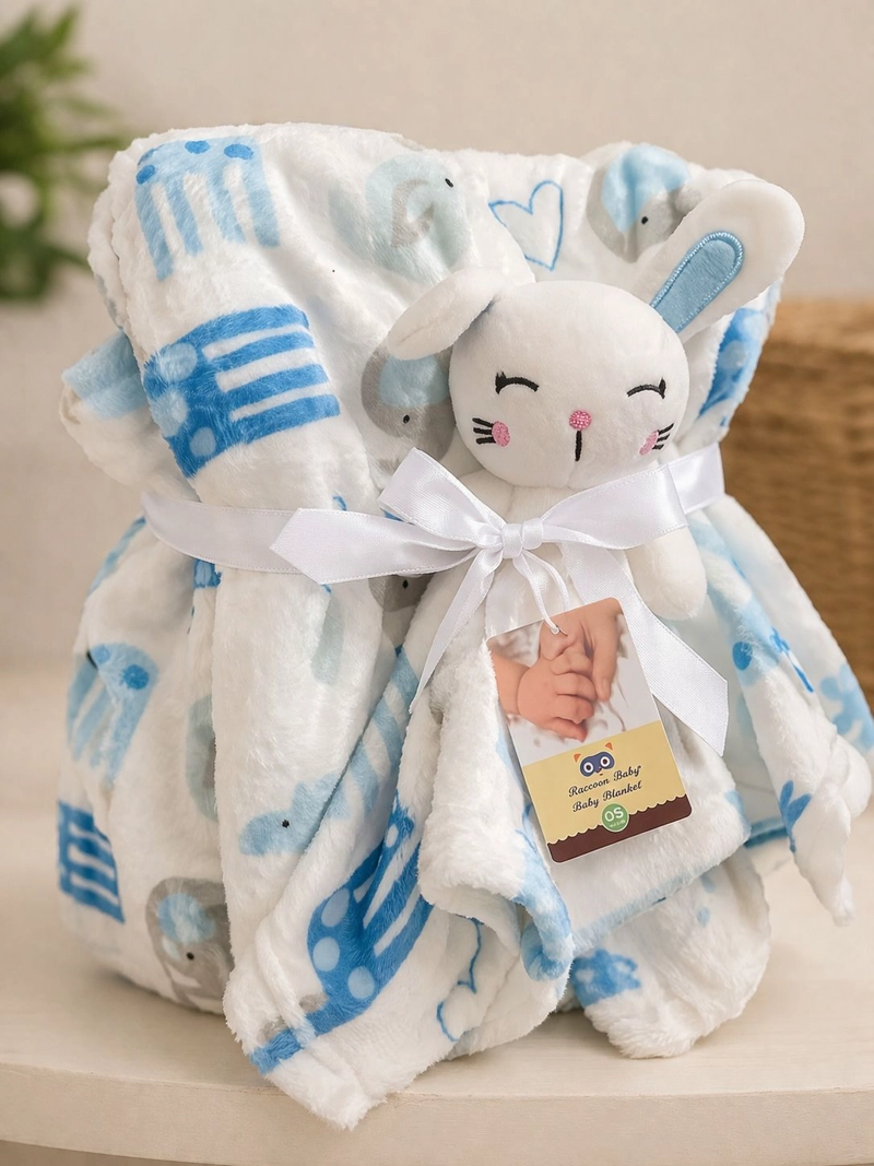 MANTA SUAVE PARA BEBE  CON TUTO DE APEGO IDEAL RECIE N NACIDO - 1