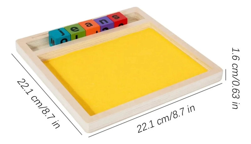 CAJA SENSORIAL ARENA TARJETAS EDUCATIVAS LETRAS Y NUMEROS - 2