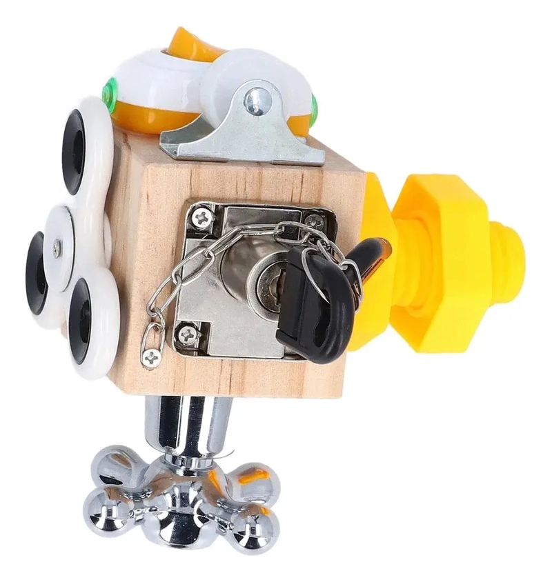 CUBO DIDACTICO INTERACTIVO PARA BEBE S CON JUEGOS MONTESSORI - 1
