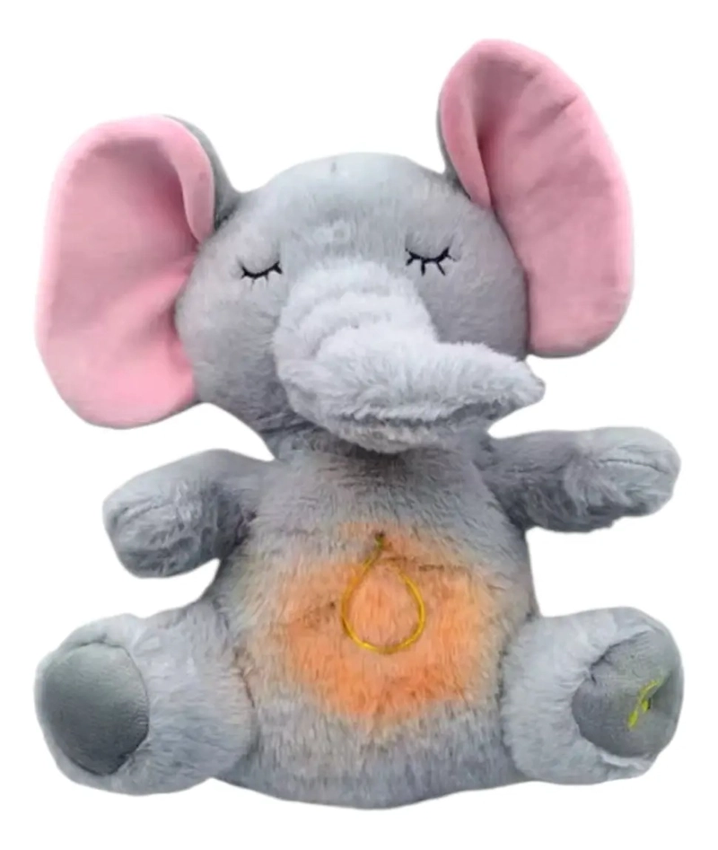 PELUCHE REALISTA ELEFANTE BEBE ESTIMULACION SENSORIAL SONIDO - 1
