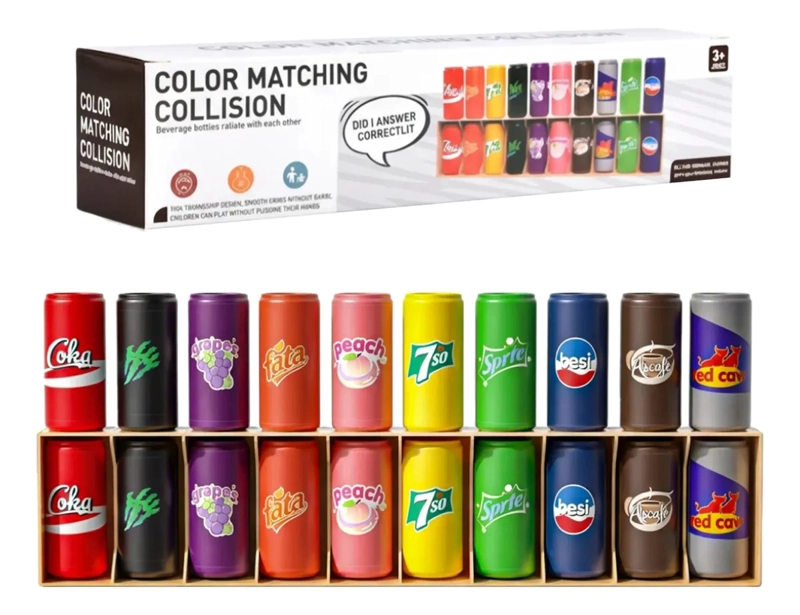 JUEGO DE MEMORIA: ADIVINA EL ORDEN CON BOTELLITAS DE COLORE - 1