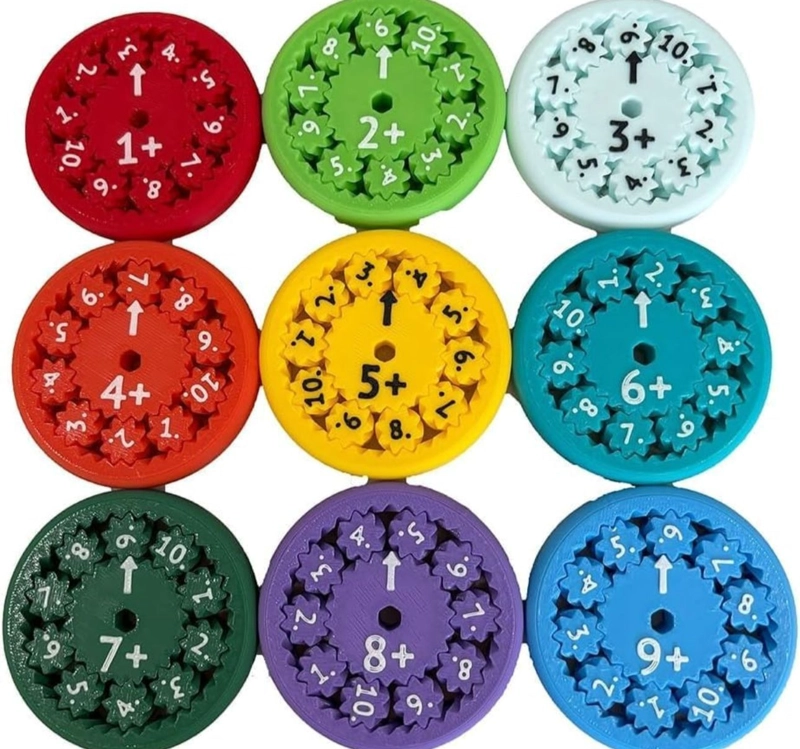 SET EDUCATIVO MATEMATICA INFANTIL DISCOS NUME RICOS GIRA - 1