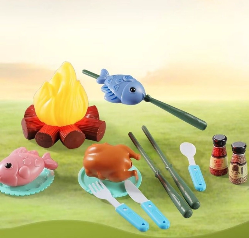 SET CAMPING INFANTIL JUGUETE CON FOGATA Y ACCESORIOS - 1