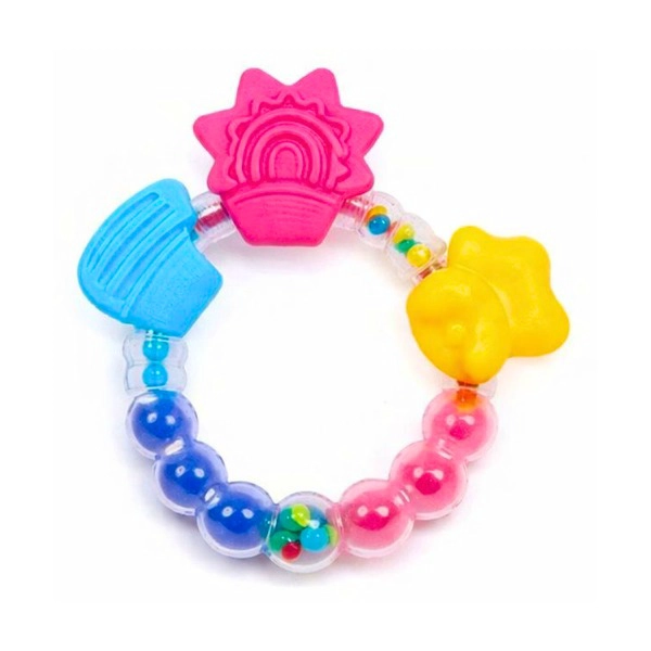 MORDEDORES DE SILICONA CON SONAJERO PARA BEBE - 1