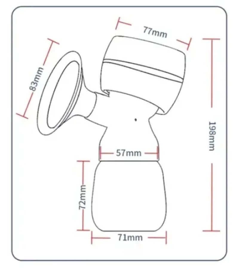EXTRACTOR DE LECHE MATERNA INALAMBRICO PORTATIL USB 180ML - 2
