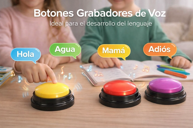 BOTON GRABADOR DE VOZ NIÑOS DESARROLLO LENGUAJE - 2