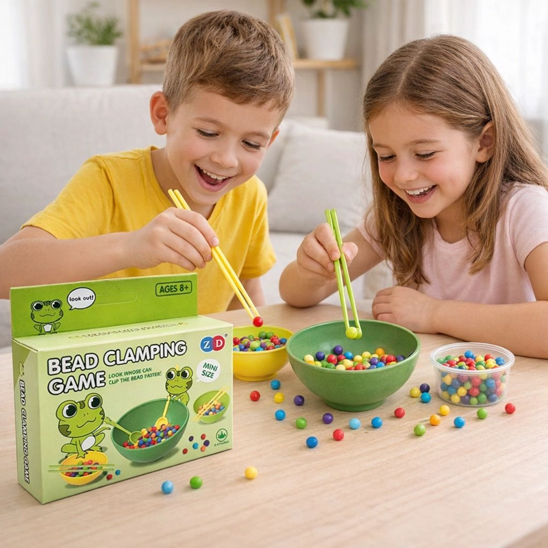 JUEGO DE DESTREZA CON PALILLOS Y BOLITAS PARA NIÑOS COORDINACION - 2