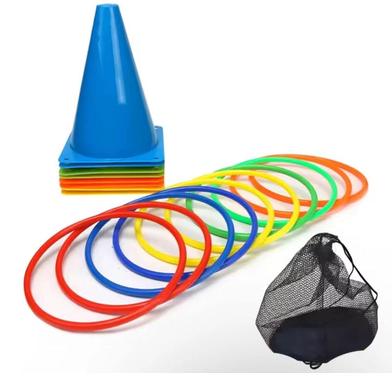 KIT DE ENTRENAMIENTO CON CONO Y AROS AGILIDAD - 2
