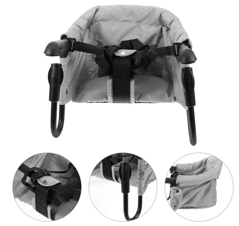 SILLA DE COMER ASIENTO PLEGABLE PARA NIÑOS EXTERIOR Y HOGAR - 1
