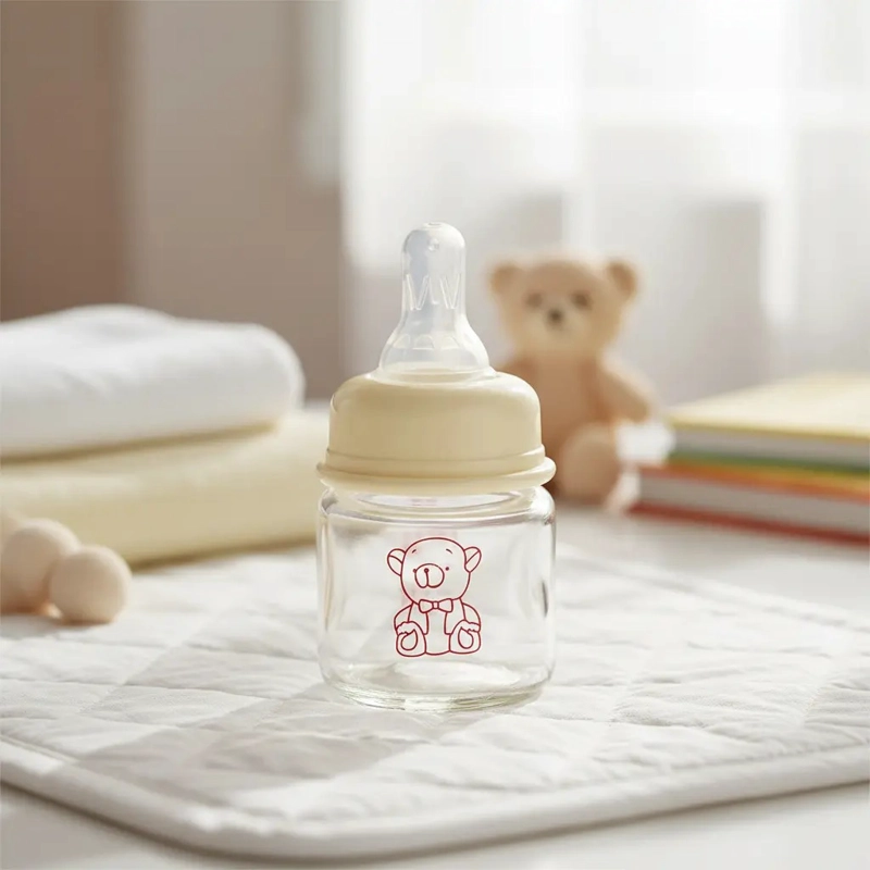 MAMADERA MINI PARA BEBES DE 60ML DE VIDRIO - 1