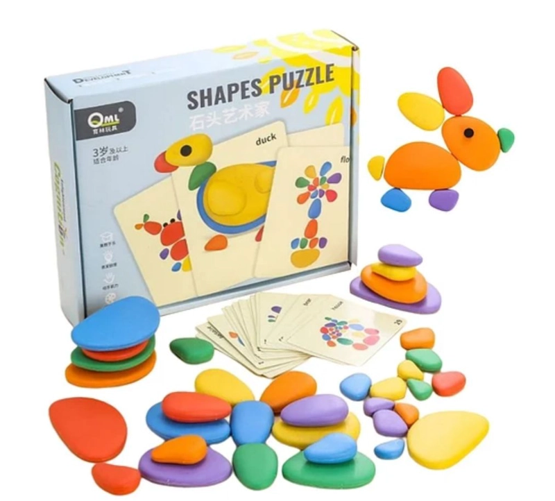 JUGUETE DIDACTICO PIEDRAS DE COLORES INFANTIL - 1