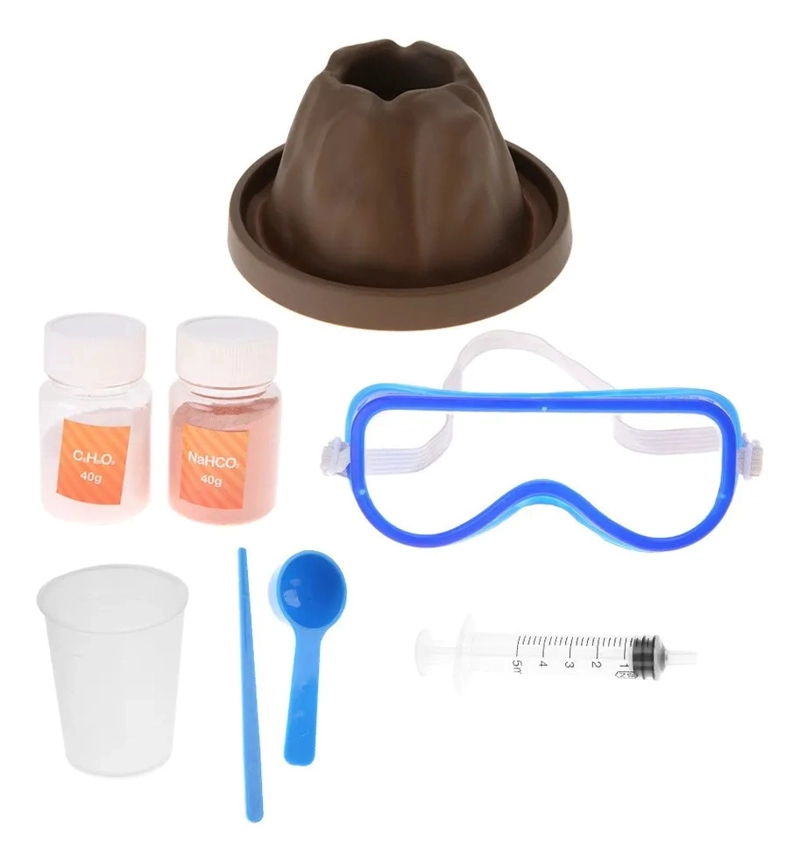 EXPERIMENTO QUIMICO FISICO DE ERUPCION VOLCAN EDUCATIVO - 2