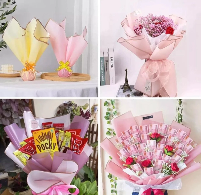 PAPEL COREANO PARA ARREGLOS DE FLORES 20 PCS - 2